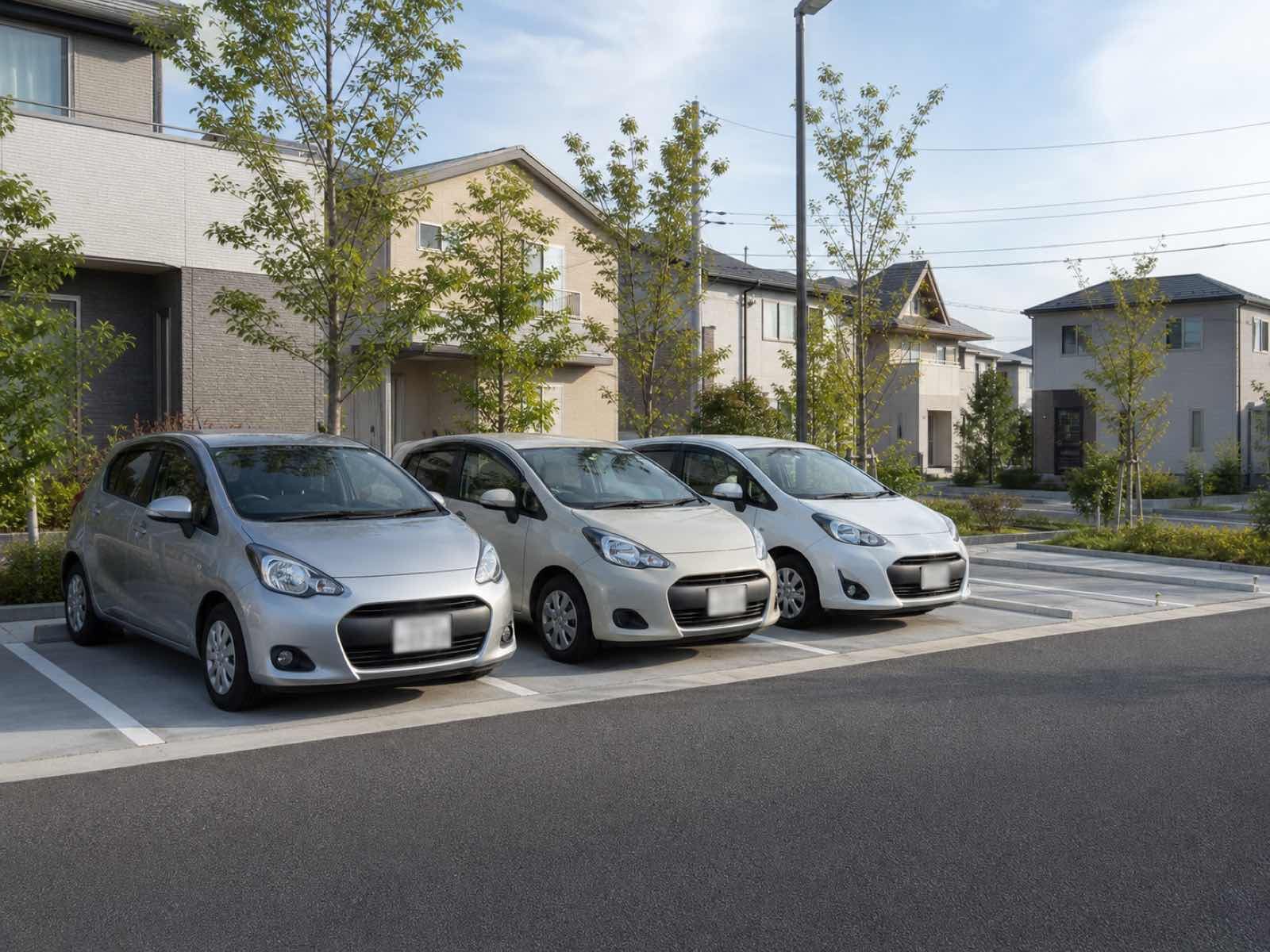 ステーションに並んだ車両